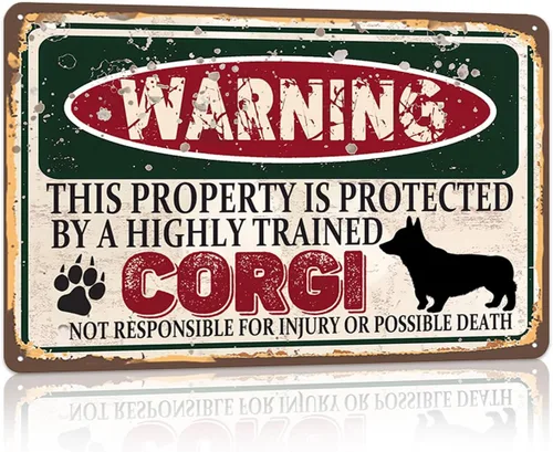 Vista 33 de RCXsigns Letrero de metal vintage de cocodrilos, "Advertencia esta propiedad está protegida por cocodrilos altamente entrenados" Letrero de estaño