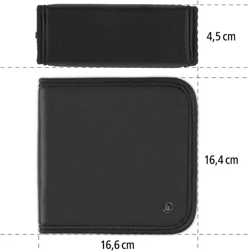 Vista 3 de Hama Cartera CD para 20 Discos, Negro