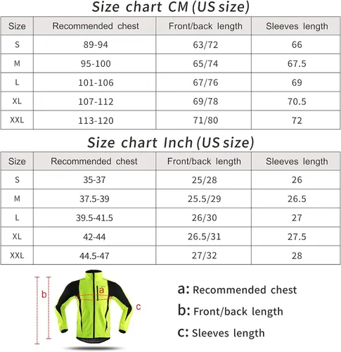 Vista 7 de Chaqueta térmica para ciclismo (tejido Softshell, resistente al viento, impermeable, 15K) de ARSUXEO