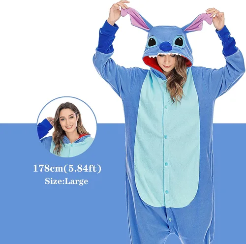 Vista 2 de NAITOKE - Disfraz unisex para adultos, disfraz de Sulley de Monsters, Inc. para Halloween