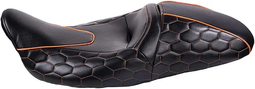 Vista 6 de Advanblack Asiento Cobra Con Costura Personalizada Para 08 Up Harley Touring