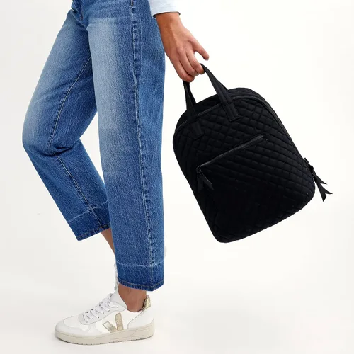 Vista 5 de Vera Bradley Mini mochila Totepack de algodón para mujer