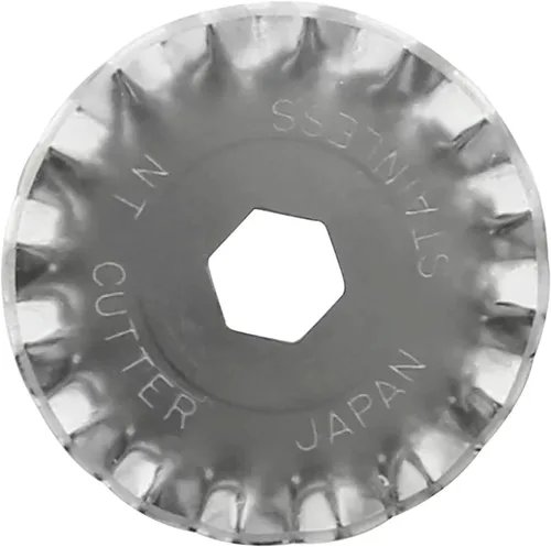 Vista 6 de NT Cutter Cuchillas perforadoras rotativas de 1.102 in para cortador rotativo, 2 cuchillas/paquete, 1 paquete (BS-28P)