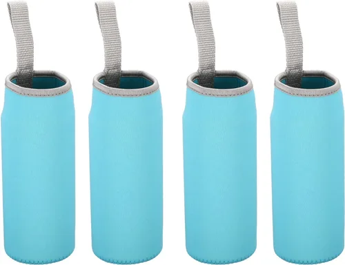 Vista 18 de PATIKIL Fundas para botellas de agua, bolsa de transporte con aislamiento de neopreno con correa para el dedo