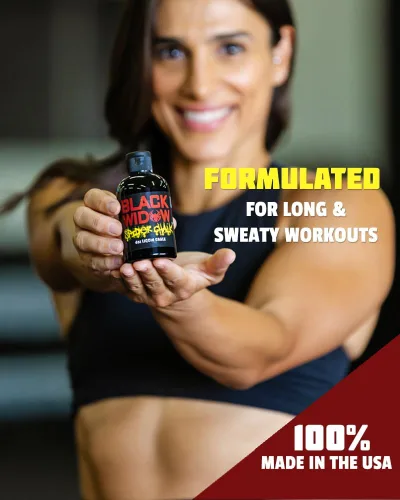 Vista 3 de Black Widow - Tiza líquida de agarre, sin desorden, sin polvareda, para levantamiento de peso, crossfit y gimnasia Ingredientes seguros, sin relleno