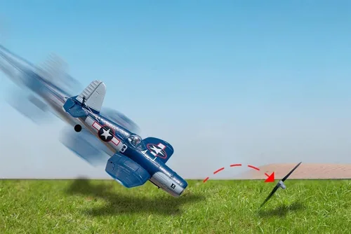 Vista 5 de Rage RC F4U Corsair Jolly Rogers Micro RTF Avión