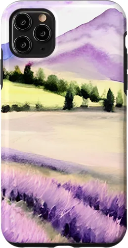 Vista 11 de Funda para iPhone 14 lavanda púrpura flor Francia Provenza acuarela