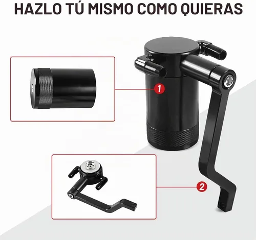 Vista 4 de Kit de lata de aceite Billet de 6.4L con nueva tecnología HEMI Z-Bracket 5.7 compatible con separador de aceite Dodge Charger Challenger Chrysler
