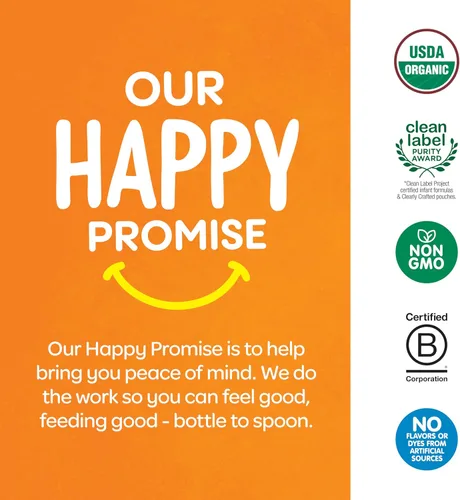 Vista 8 de Happy Baby Organics - Snacks para bebés, yoguis griegos, bocadillos de yogur liofilizado y frutas, aperitivo sin gluten para bebés de más de 9