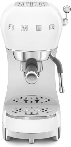 Vista 10 de Smeg - Máquina de café expreso manual con varita de vapor, 15 bares de presión, filtro porta de acero inoxidable, calentador de taza pasivo