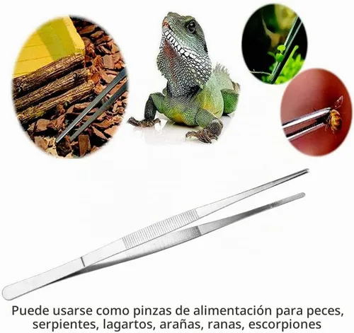 Vista 6 de 4 pinzas de cocina para alimentos, pinzas de acero inoxidable con puntas dentadas de precisión para barbacoa, asar, cocinar y servir
