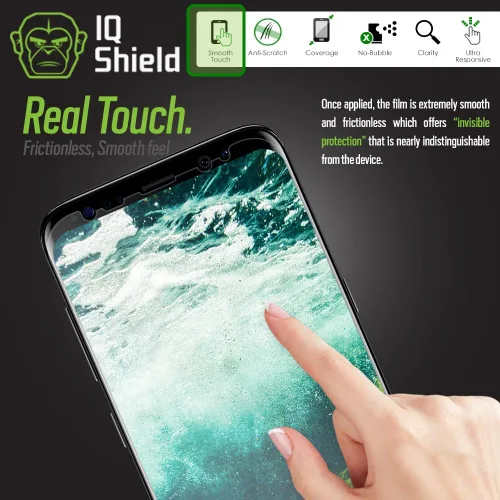 Vista 4 de Protector de pantalla para Galaxy S8, Protector IQ Shield LiQuidSkin que cubre toda la pantalla - Para Galaxy S8 con pantalla de 5,8'' 2017