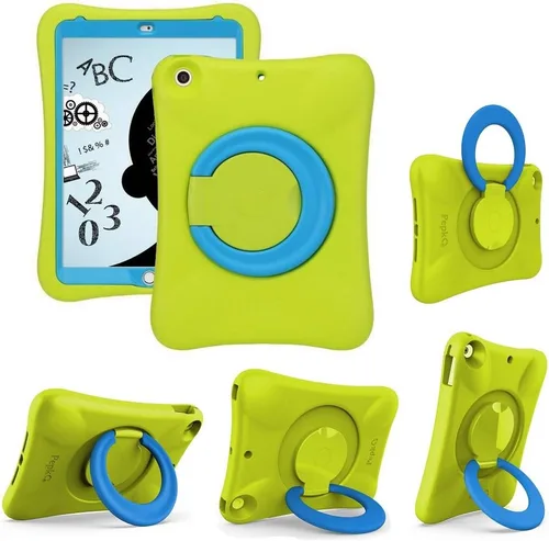 Vista 9 de Pepkoo Funda para niños para iPad, cubierta a prueba de golpes para iPad de 9.7” de 6ª/5ª generación (2018/2017) / iPad Air 2 / iPad Air, protectora