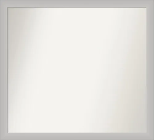 Vista 60 de Amanti Art Silver Bathroom Mirror for Over Sink, 26x45 Custom Made Marred Pewter Rectangle Vanity Mirror, Oversize Casual Wood Frame, Hangs Estaño