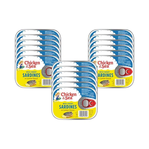 Vista 13 de Chicken of the Sea - Sardinas en salsa picante de Louisiana, 3.53 onzas. Paquete (Caja de 36), Sardinas capturadas en el medio silvestre
