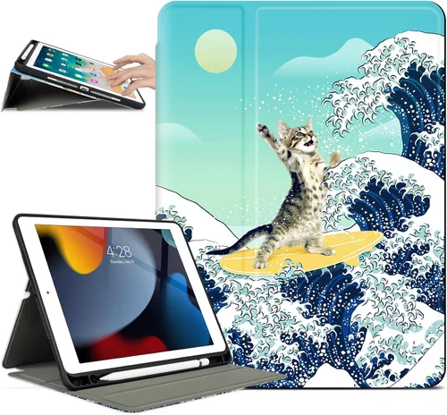 Vista 36 de Funda para iPad de 9ª generación, funda para iPad de 7ª generación, para iPad de 8ª generación, fundas de 10.2 pulgadas, a prueba de golpes Pintura
