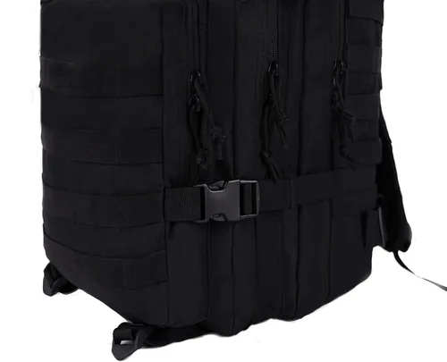 Vista 5 de Lawaia Mochila táctica Militar Caza Senderismo Rucking Mochila con Pesas Accesorios Pesca Camping Bolsa 50L para Hombres, Negro -, Ocio al aire libre