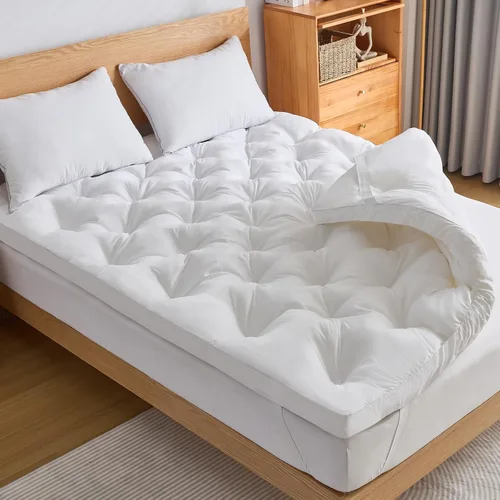 Vista 9 de WhatsBedding Funda de colchón tamaño King (solo funda), viscosa transpirable hecha de bambú, protector de colchón