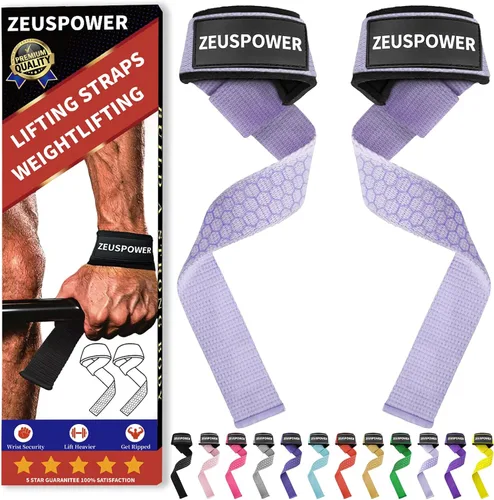 Vista 12 de Lifting Straps Wrist Straps for Weightlifting Gym Straps Weight Lifting Deadlift Workout Women Men Dumbbell Straps for Hand RDL Strap Exercise