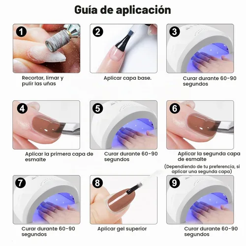 Vista 6 de Vishine Soak-Off Esmalte de gel UV LED Nail Art Manicura Laca Oscuro Salmón Color 006