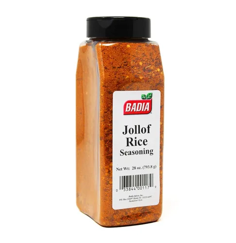 Vista 5 de Badia Jollof - Condimento de arroz, 5.75 onzas, mezcla africana de tomate, pimientos, cebolla y especias, sabor salado audaz, sin gluten