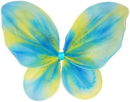 Vista 3 de Juego de tutú de mariposa de neón azul y verde (4 piezas)