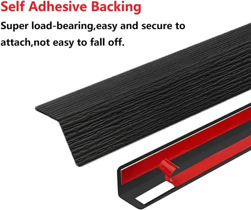 Vista 2 de Protector de esquina de pared, protectores de esquina autoadhesivos, 1.58 pulgadas de ancho x 35.4 pulgadas de largo, PVC grueso para pared