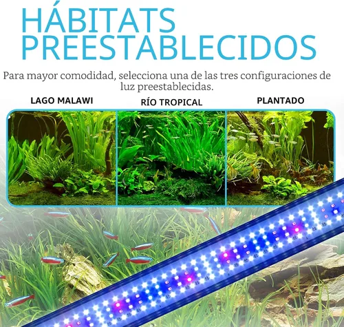 Vista 5 de Fluval Plant 3.0 LED para acuario con plantas, iluminación de 22 vatios, 38-61 centímetros