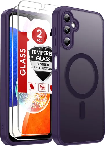 Vista 141 de LeYi Funda para teléfono Samsung-S23: protector de pantalla e imán MagSafe Púrpura
