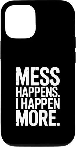 Vista 28 de Mess Happens I Happen More Funny Toddler Chaos Case for iPhone 17