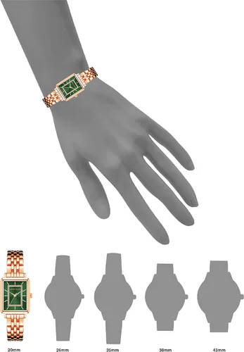 Vista 4 de Anne Klein Reloj de pulsera acentuado con purpurina para mujer