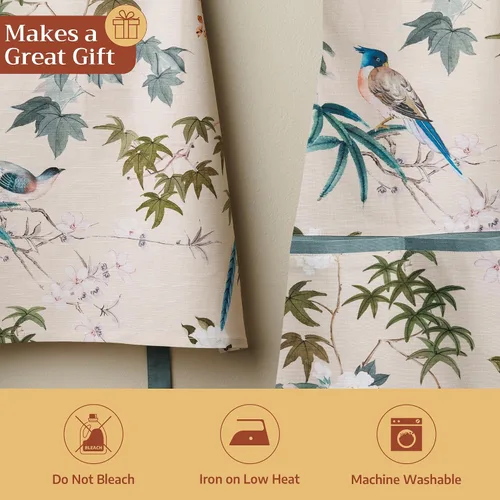 Vista 536 de Maison d' Hermine Delantales para mujer con bolsillo, 100% algodón (27.50 x 31.50 pulgadas)