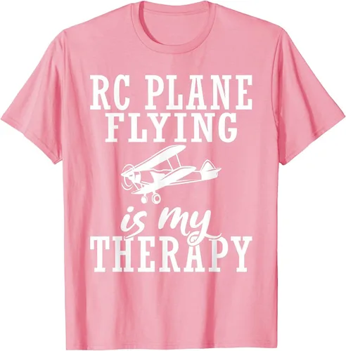 Vista 21 de RC Plane Flying is My Therapy RC Plane T-Shirt Asphalt Grey