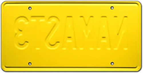Vista 2 de Howard Hamlin Namaste Placa de matrícula estampada de metal