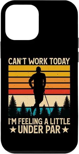 Vista 12 de iPhone X/XS Can't Work Today I'm Feeling A Little Under Par - Funny Golf Case