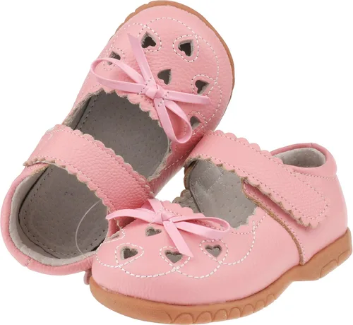 Vista 5 de Femizee Mary Jane - Zapatos planos de cuero con lazos para niñas niños pequeños