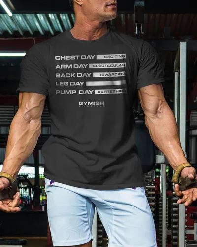 Vista 3 de Gymdays - Camisas de entrenamiento de motivación para hombres, camisetas geniales para levantamiento de pesas para gimnasio