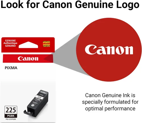 Vista 5 de Canon PGI-225 Depósito de tinta negra auténtica, compatible con iP4820, MG5220, MG5120, MG8120, MG6120, MX882, iX6520, iP4920, MG5320, MG6220