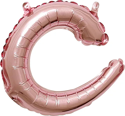 Vista 8 de Globo de aluminio en forma de escritura de oro rosa, 16 pulgadas (paquete de 1) - Elegante decoración de globos del alfabeto, perfecto para fiestas