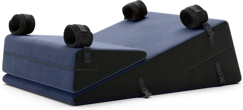 Vista 8 de Liberator Black Label - Juego de cuña/rampa con puño para BDSM y Bondage, microfibra negra, 24 pulgadas