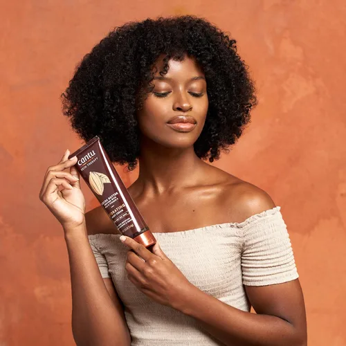 Vista 5 de Cantu Therapy Crema corporal hidratante de manteca de cacao para pieles muy secas, 8.5 onzas