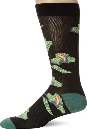 Vista 61 de K. Bell, calcetines retro varsity de lechuga para mujer Adultish (negro)