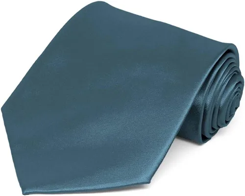 Vista 253 de tiemart Corbata de color sólido para hombre Longitud estándar