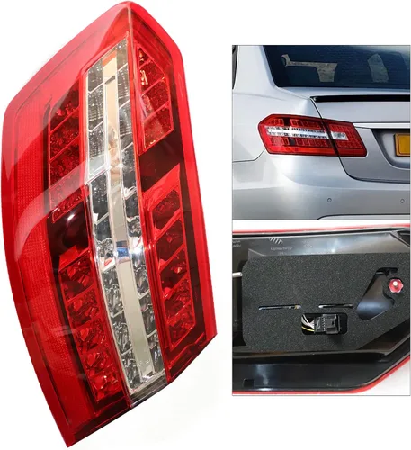 Vista 3 de Lámpara trasera izquierda compatible con Mercedes-Benz 2010 2011 2012 2013 Clase E Sedan E550 y E63 4 puertas AMG, lado exterior izquierdo