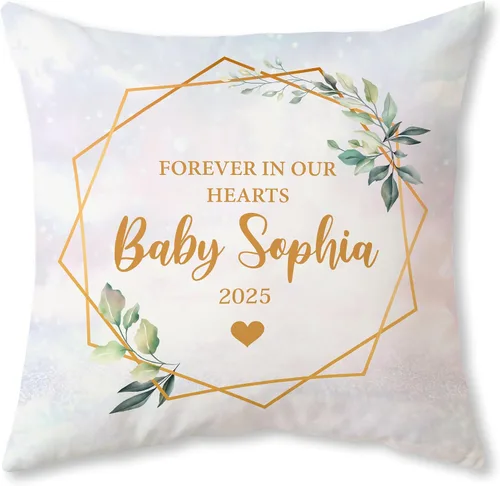 Vista 12 de Hyturtle Almohada conmemorativa personalizada para bebé (bebé conmemorativo 1)