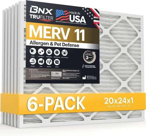 Vista 42 de BNX TruFilter - Filtro de aire MERV 11 de 10 x 10 x 1 pulgadas (paquete de 4) – Fabricado en Estados Unidos – Defensa contra Alérgenos Filtros