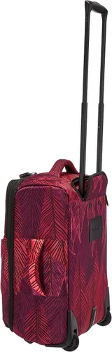 Vista 2 de Vera Bradley Maleta plegable Softside para mujer, Hojas De Plátano Fucsia, Maleta plegable con ruedas Softside