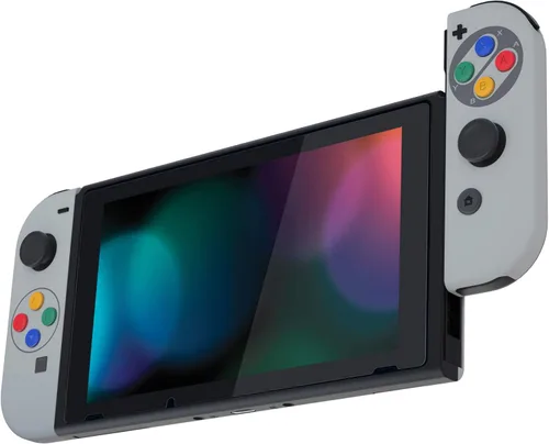 Vista 4 de eXtremeRate - Carcasa de control portátil Joy-Con con set de botones completo repuesto de carcasa hazlo tú mismo para control de Nintendo Switch