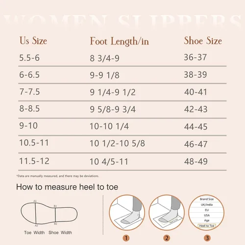 Vista 6 de Litfun Pantuflas mullidas de espuma viscoelástica para mujer, zapatos de invierno para interiores y exteriores