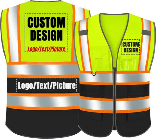 Vista 49 de BeautyWill Chaleco de Seguridad con Logo Personalizado Clase 2 Chaleco Reflectante de Alta Visibilidad Chaleco de Construcción Transpirable